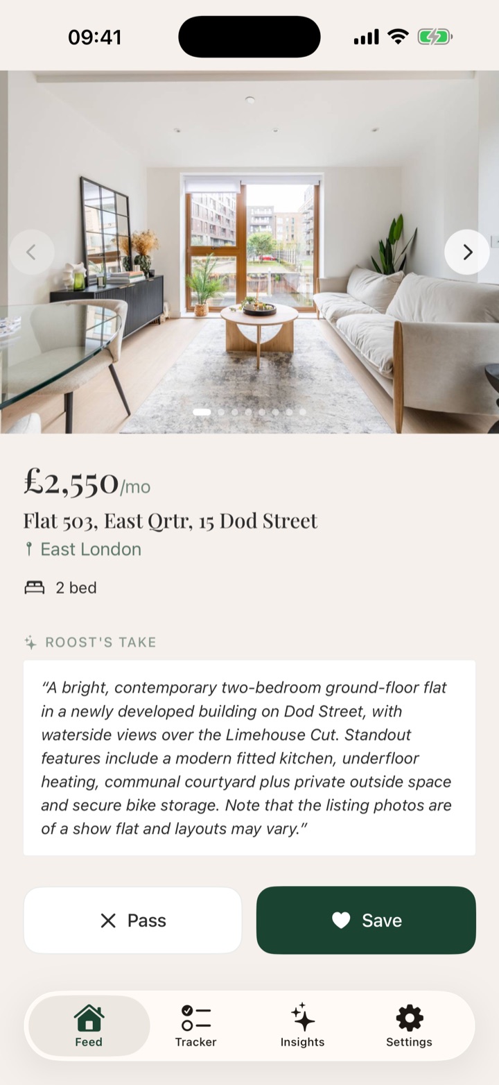 A full property detail in Roost with photos, price and Roost's Take